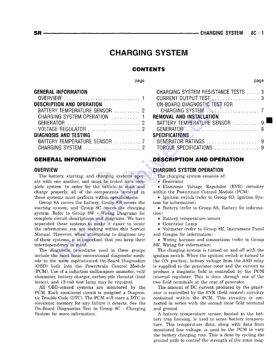 Chrysler 1998 Viper GTS Owner'S Manual Download Page 277