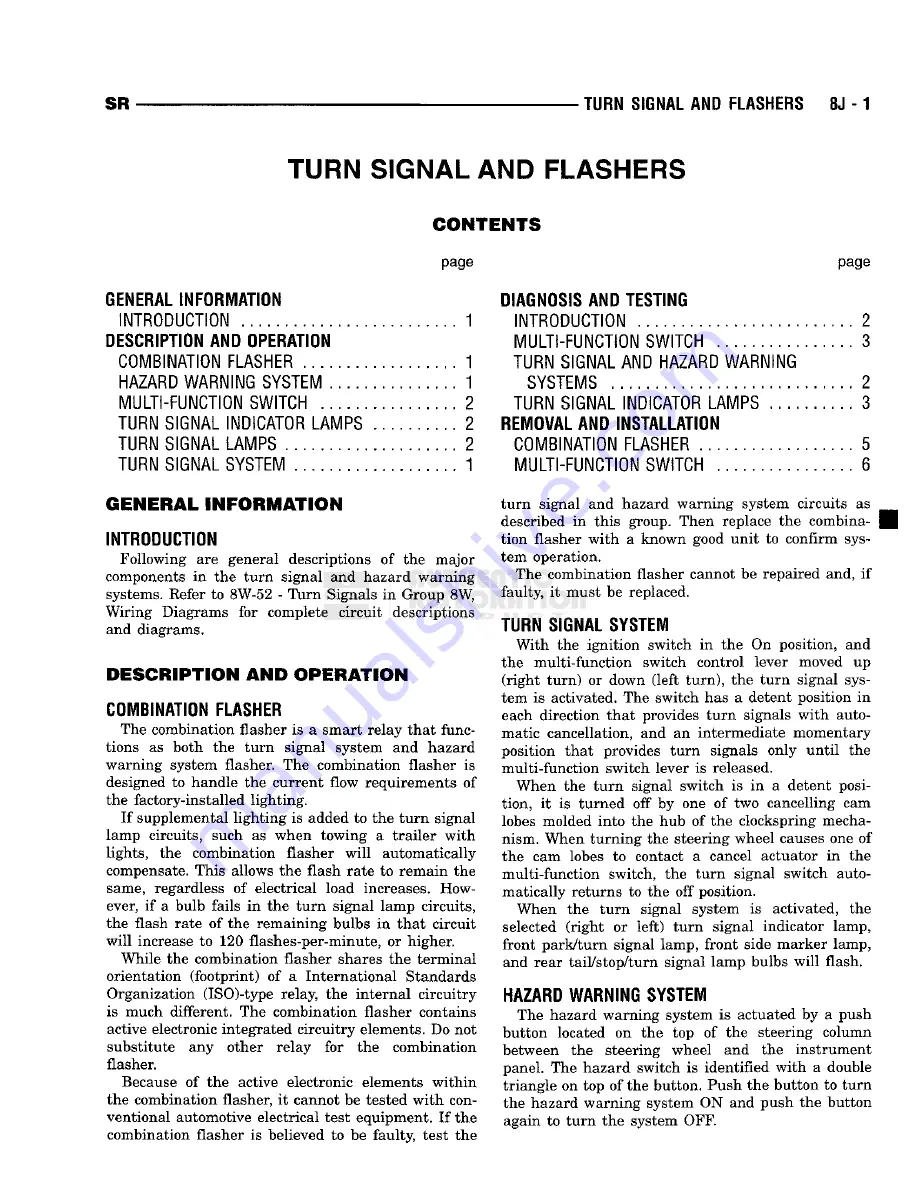 Chrysler 1998 Viper GTS Owner'S Manual Download Page 329