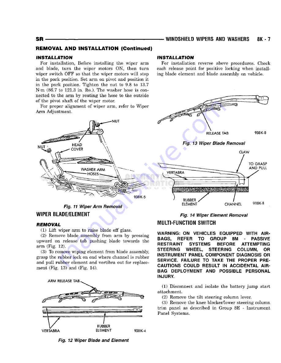 Chrysler 1998 Viper GTS Owner'S Manual Download Page 341