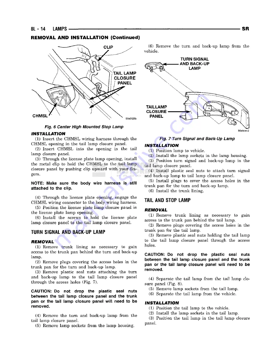 Chrysler 1998 Viper GTS Owner'S Manual Download Page 358