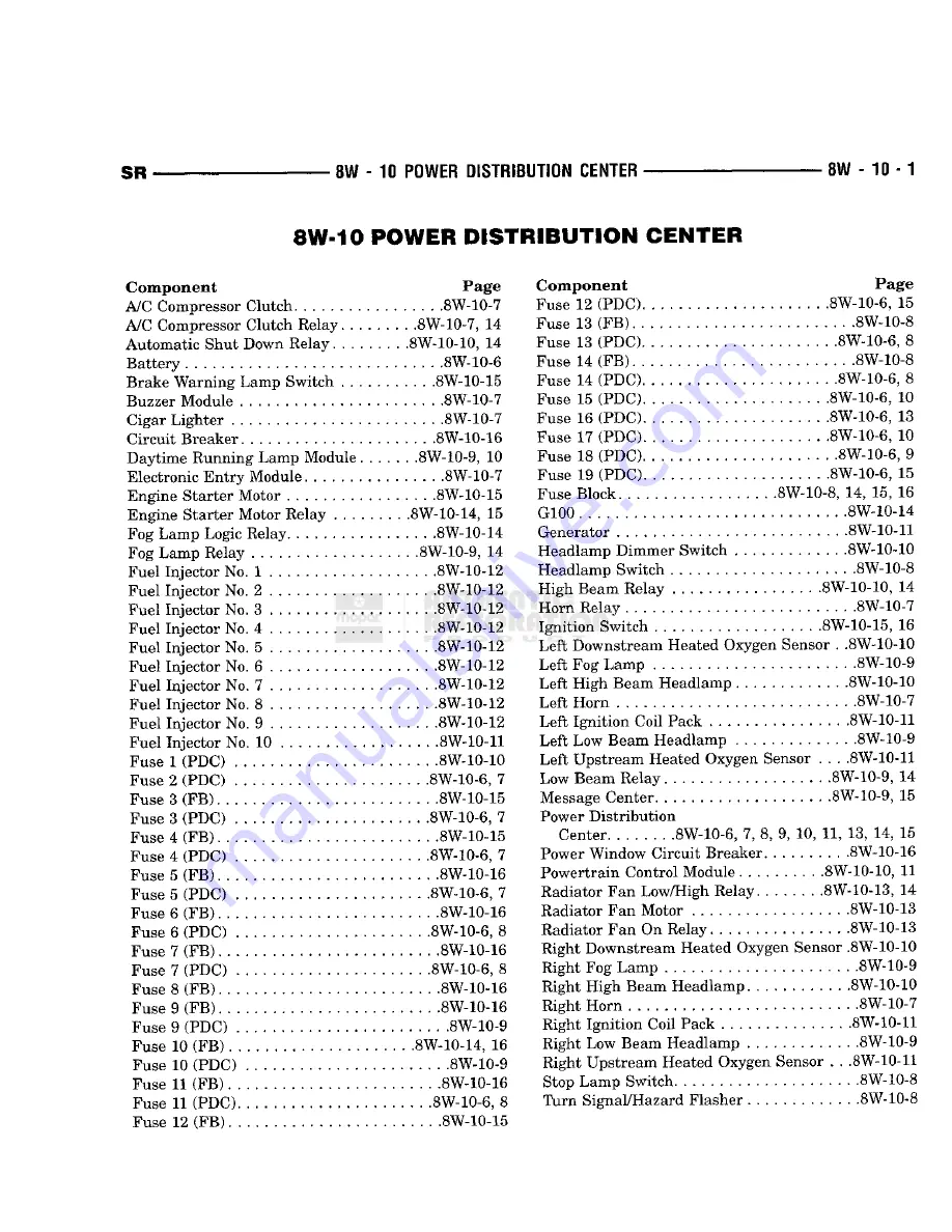 Chrysler 1998 Viper GTS Owner'S Manual Download Page 409