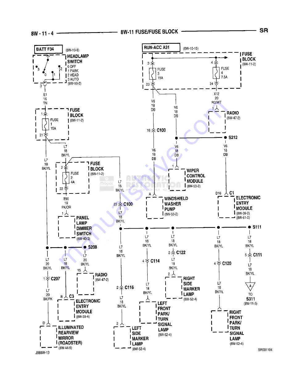 Chrysler 1998 Viper GTS Owner'S Manual Download Page 428