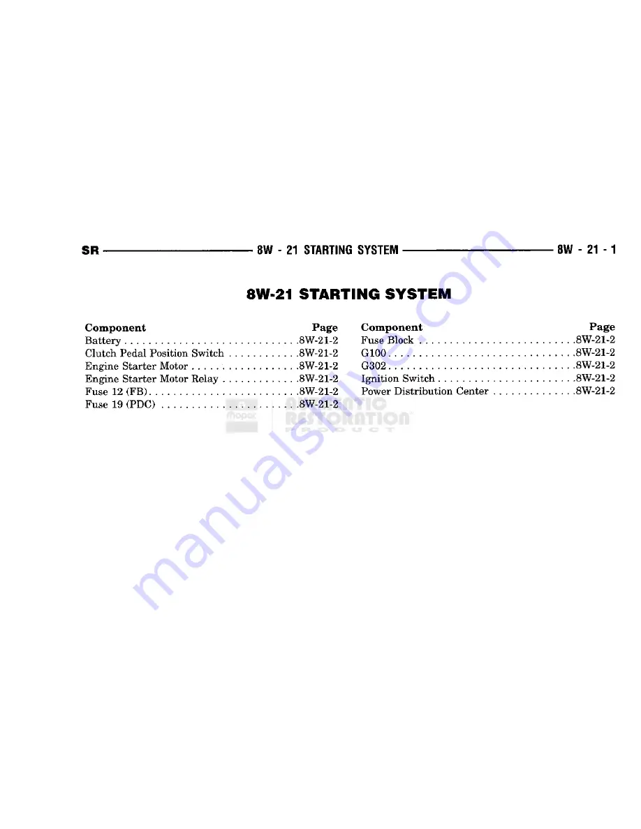 Chrysler 1998 Viper GTS Owner'S Manual Download Page 451