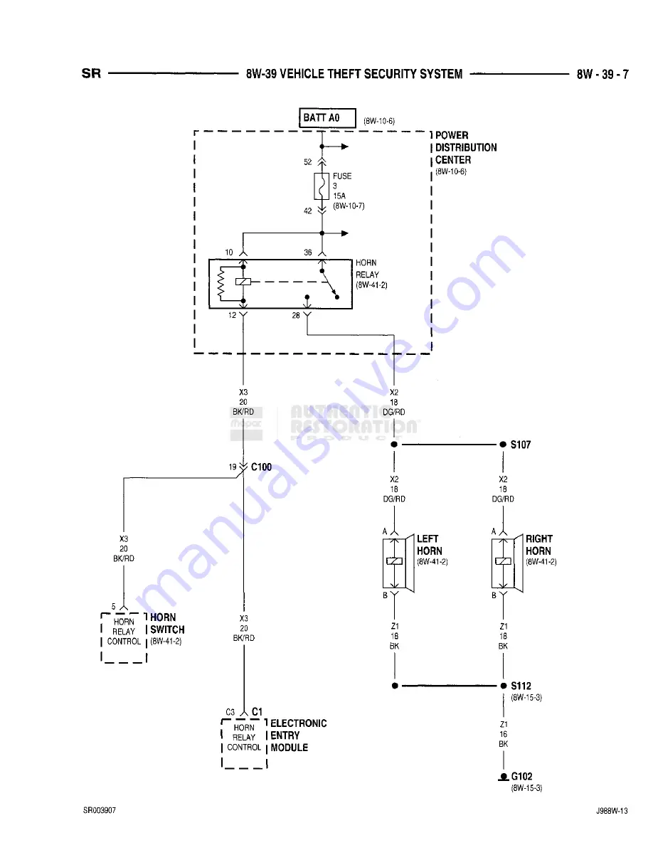 Chrysler 1998 Viper GTS Owner'S Manual Download Page 477