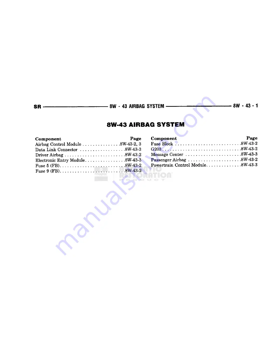 Chrysler 1998 Viper GTS Owner'S Manual Download Page 495