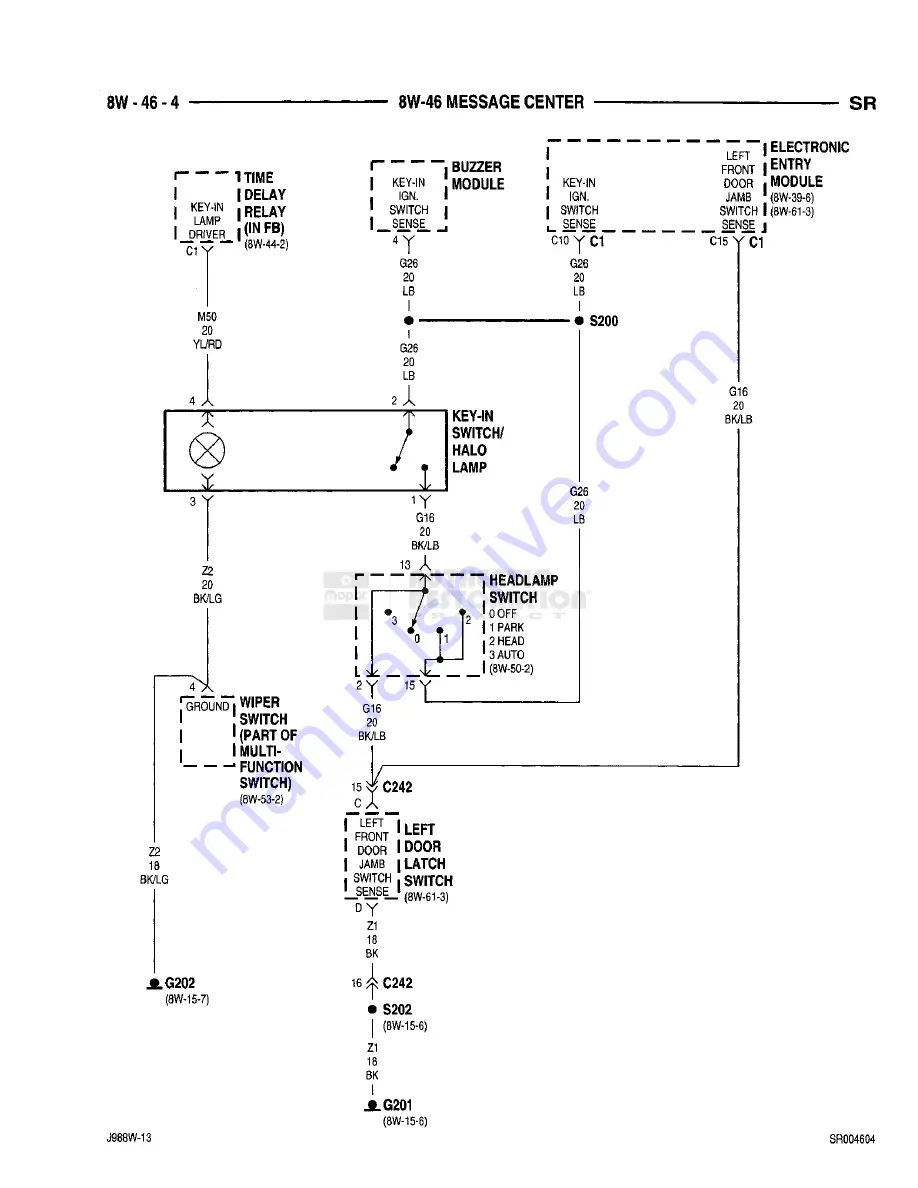 Chrysler 1998 Viper GTS Owner'S Manual Download Page 508