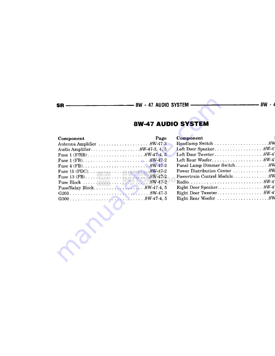 Chrysler 1998 Viper GTS Owner'S Manual Download Page 513