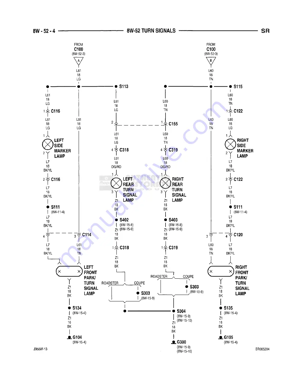 Chrysler 1998 Viper GTS Owner'S Manual Download Page 544