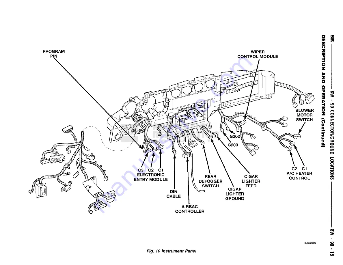 Chrysler 1998 Viper GTS Owner'S Manual Download Page 623