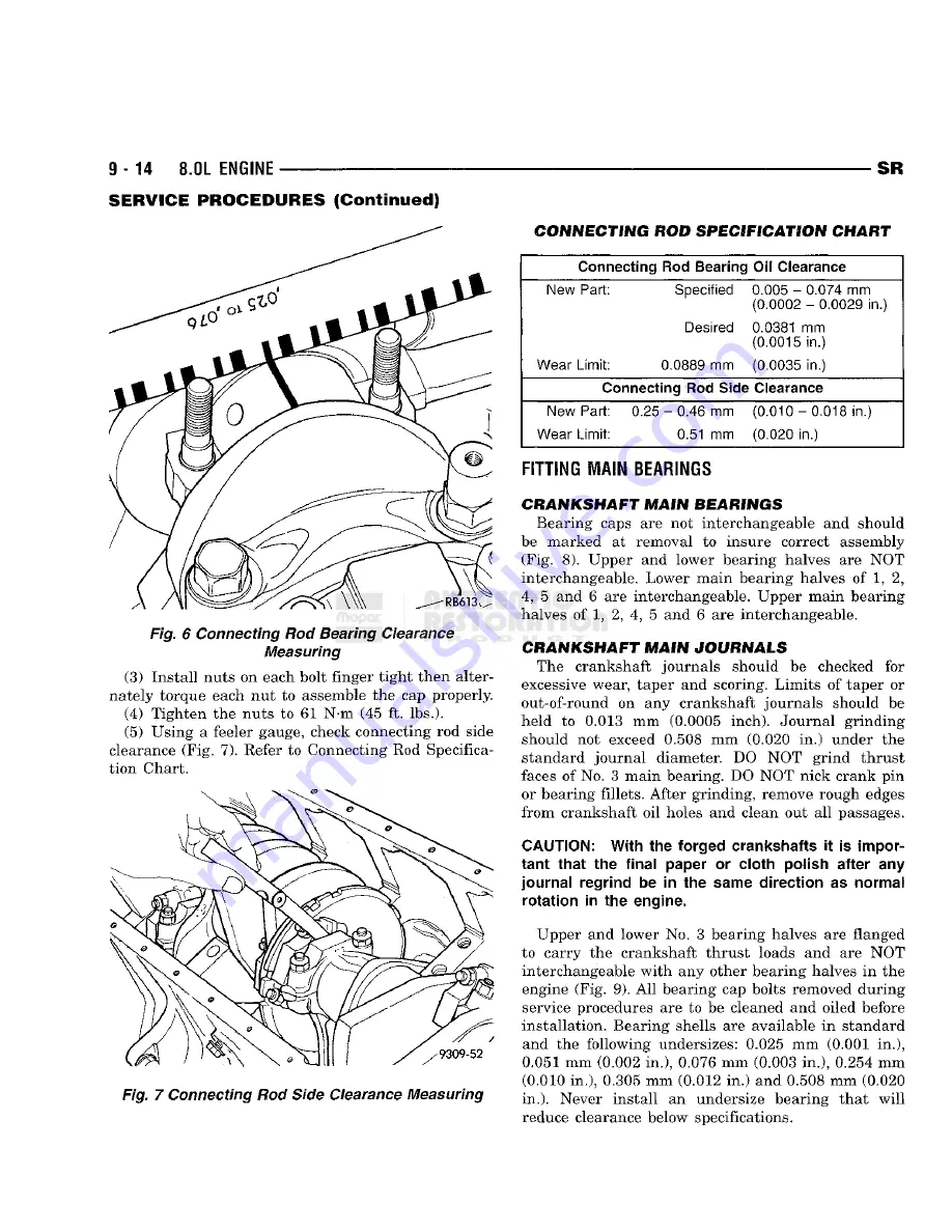 Chrysler 1998 Viper GTS Owner'S Manual Download Page 660