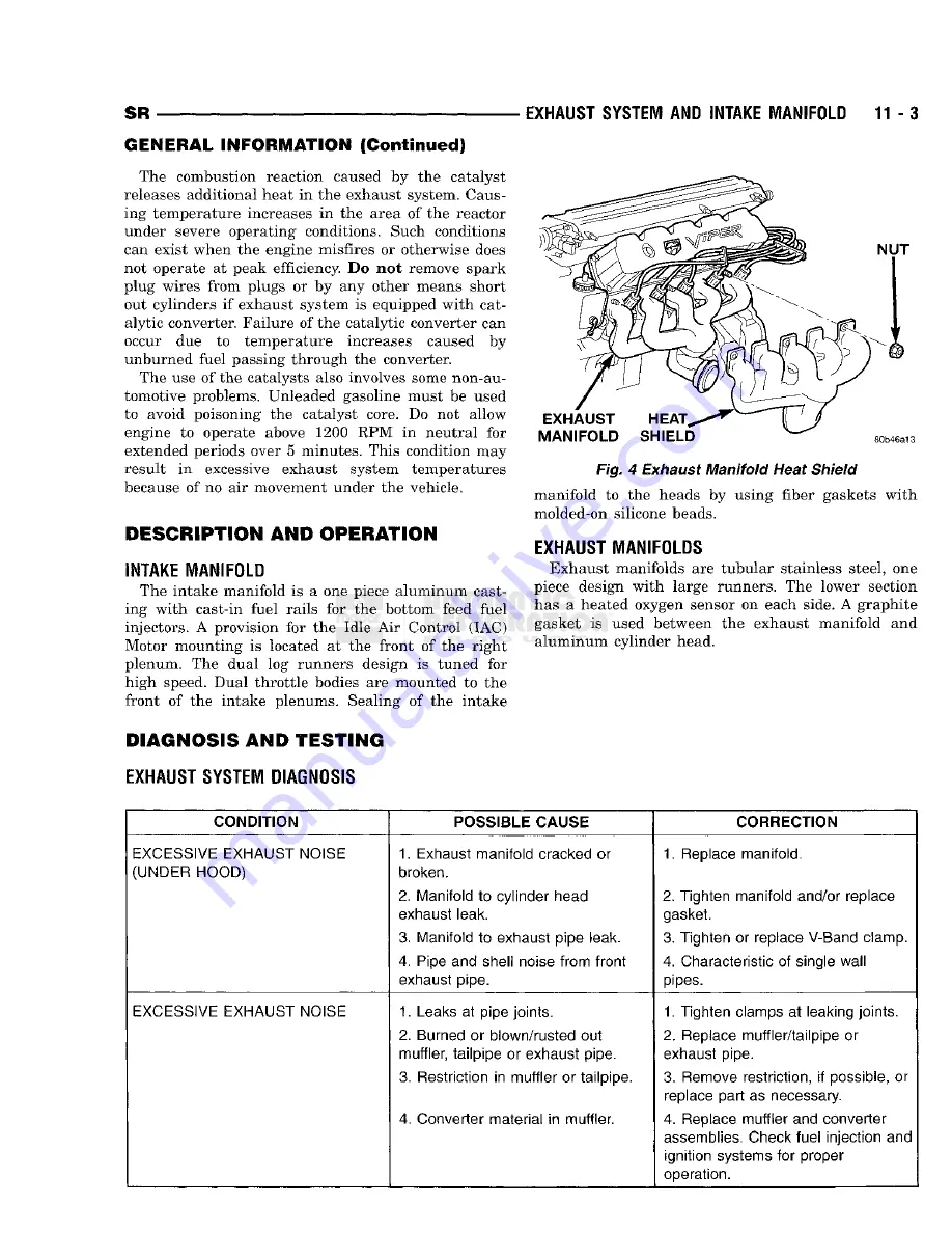 Chrysler 1998 Viper GTS Owner'S Manual Download Page 697