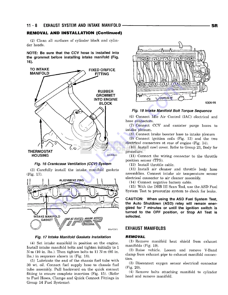 Chrysler 1998 Viper GTS Скачать руководство пользователя страница 702