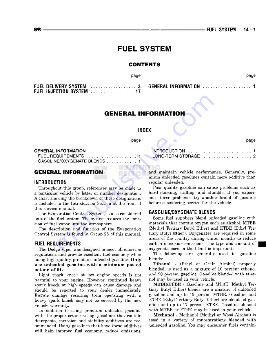 Chrysler 1998 Viper GTS Owner'S Manual Download Page 715