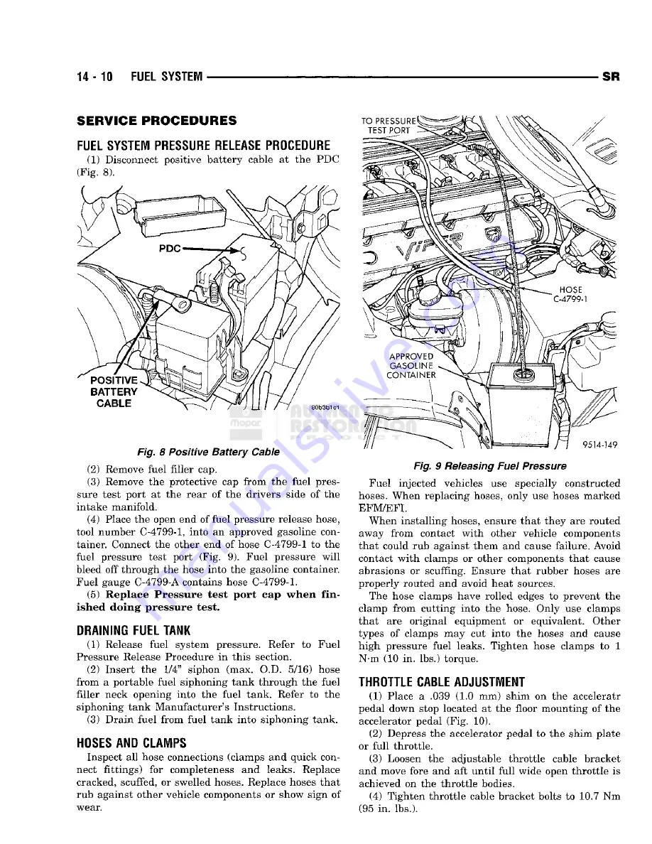 Chrysler 1998 Viper GTS Owner'S Manual Download Page 724