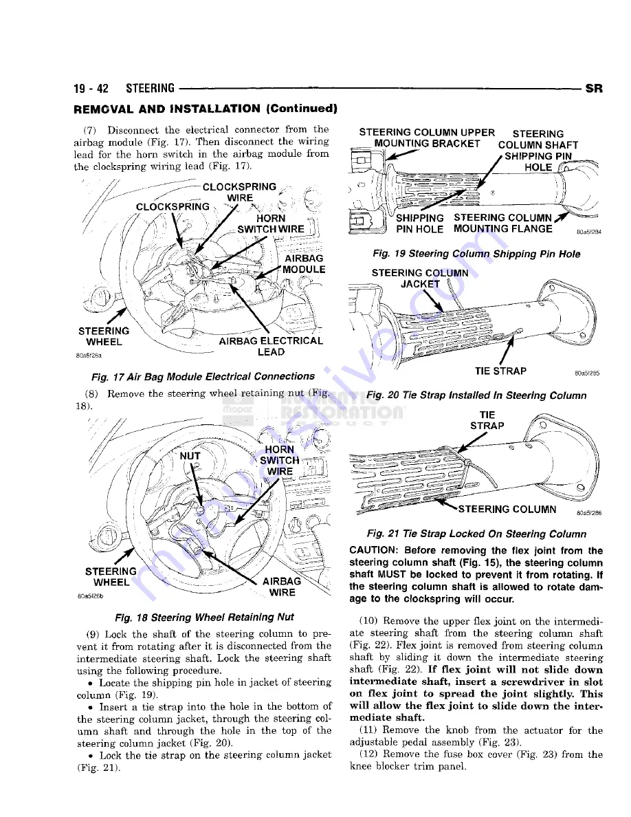 Chrysler 1998 Viper GTS Owner'S Manual Download Page 796