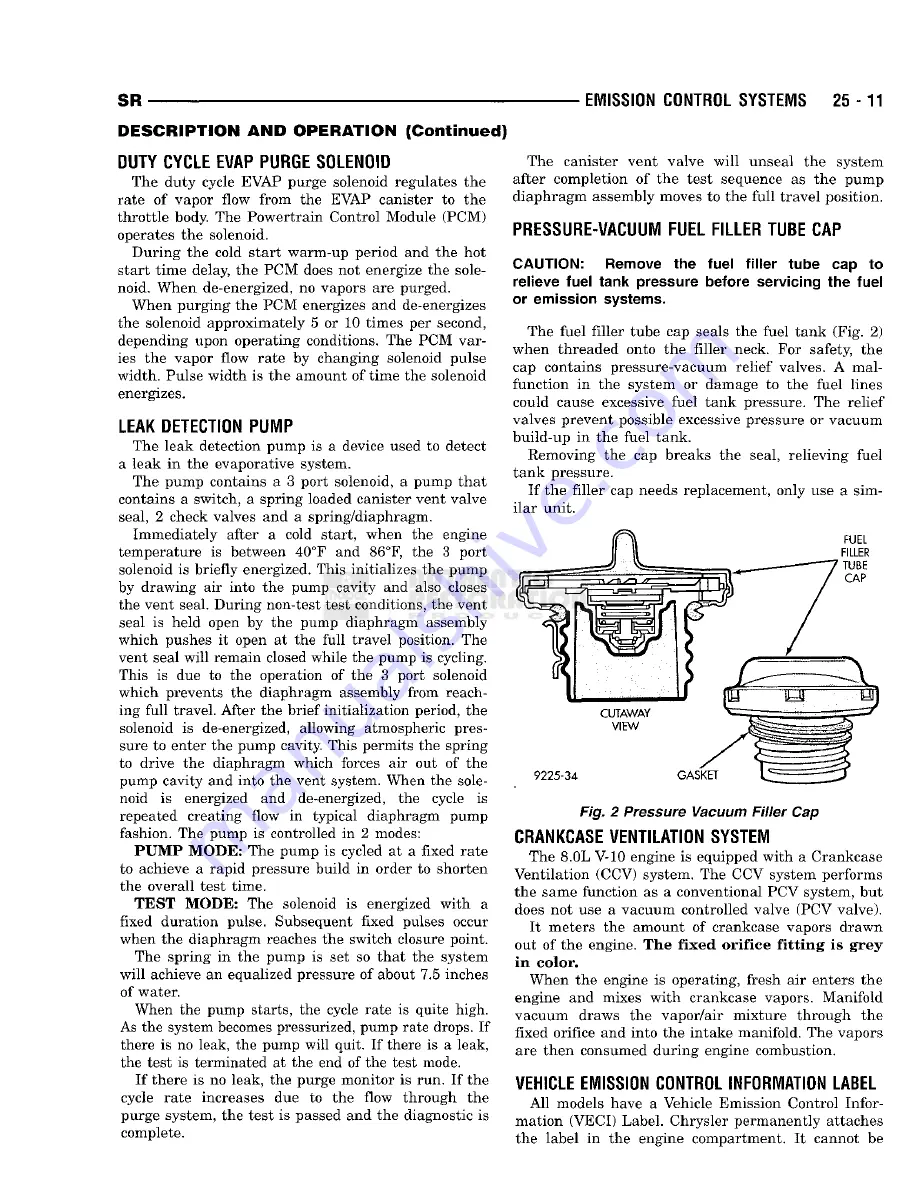 Chrysler 1998 Viper GTS Owner'S Manual Download Page 933