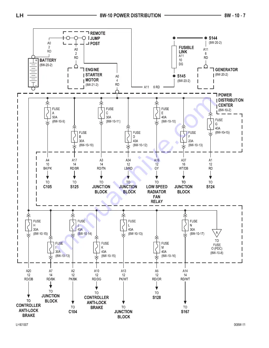 Chrysler 2000 LHS Owner'S Manual Download Page 522