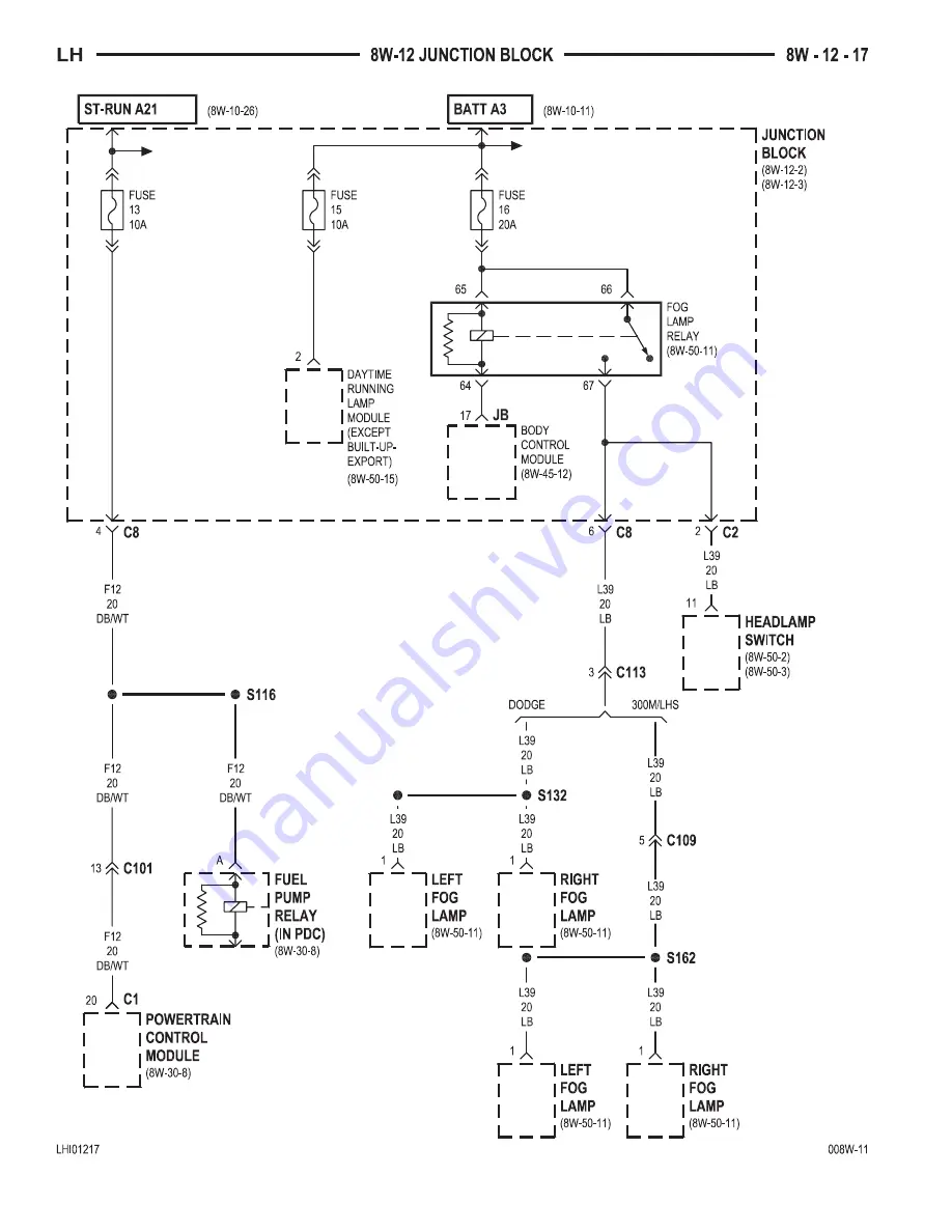 Chrysler 2000 LHS Owner'S Manual Download Page 560