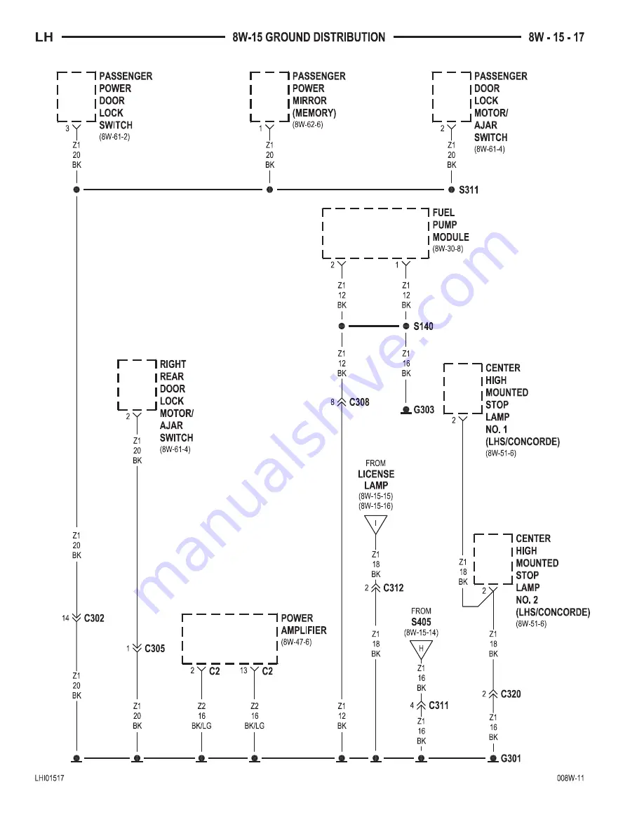 Chrysler 2000 LHS Owner'S Manual Download Page 592