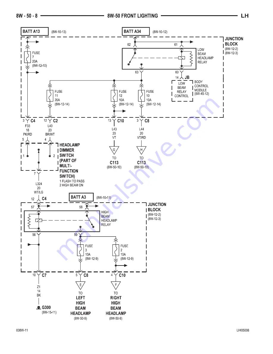 Chrysler 2000 LHS Owner'S Manual Download Page 707