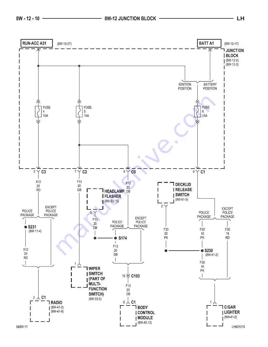 Chrysler 2004 Concorde Service Manual Download Page 554