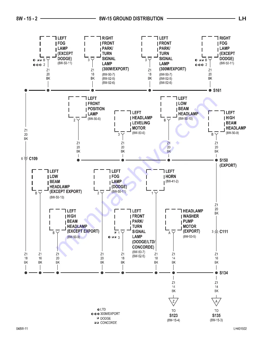 Chrysler 2004 Concorde Service Manual Download Page 580