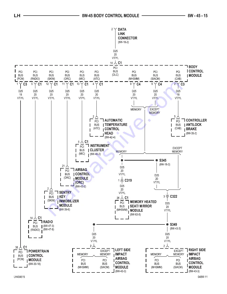 Chrysler 2004 Concorde Service Manual Download Page 709