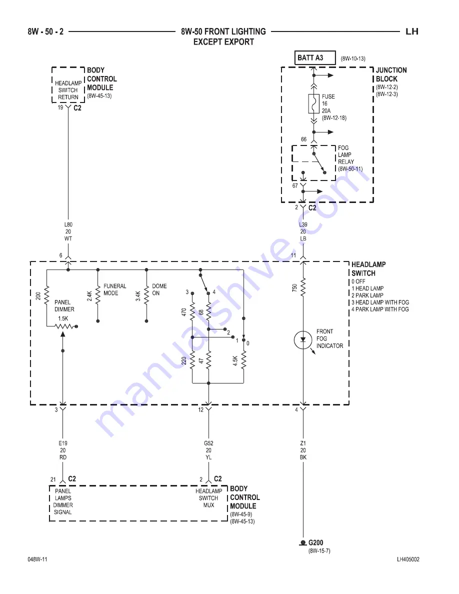 Chrysler 2004 Concorde Service Manual Download Page 732