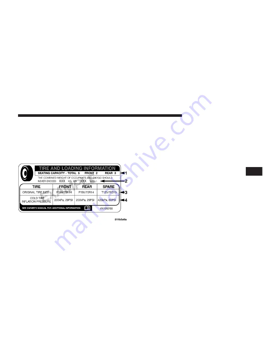 Chrysler 2005 300 SRT8 Owner'S Manual Download Page 345