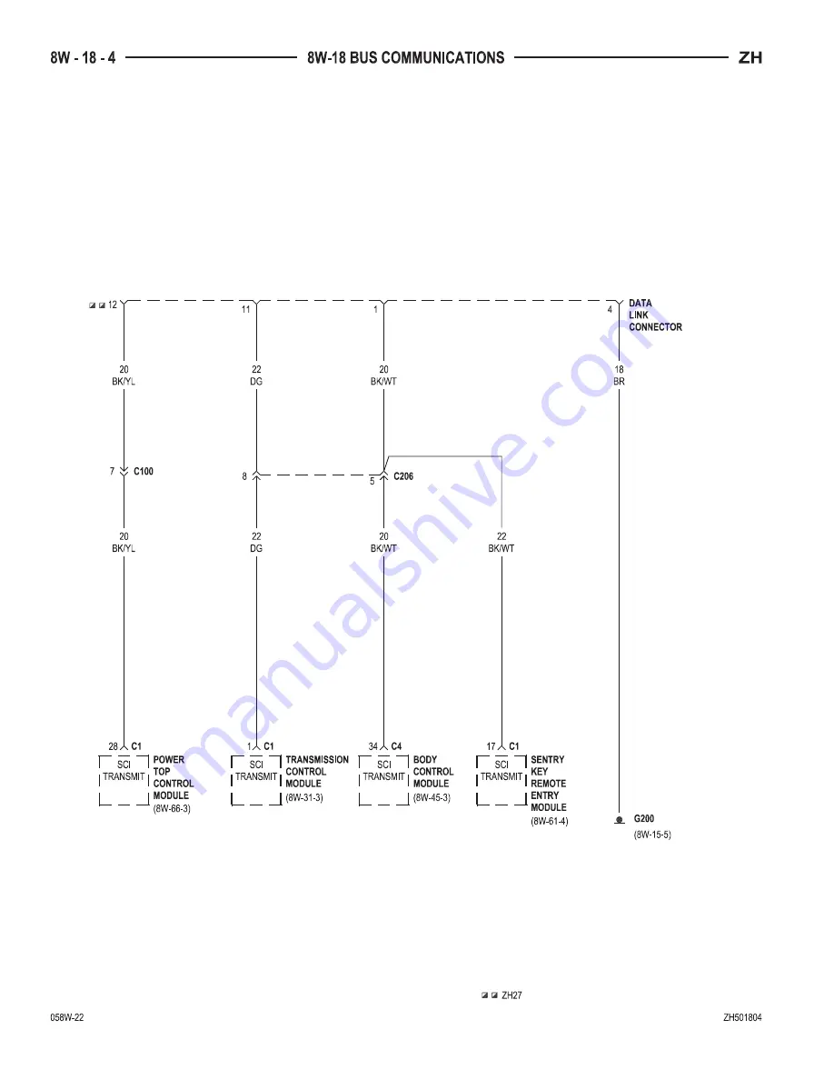 Chrysler 2005 Crossfire SRT6 Service Manual Download Page 1694