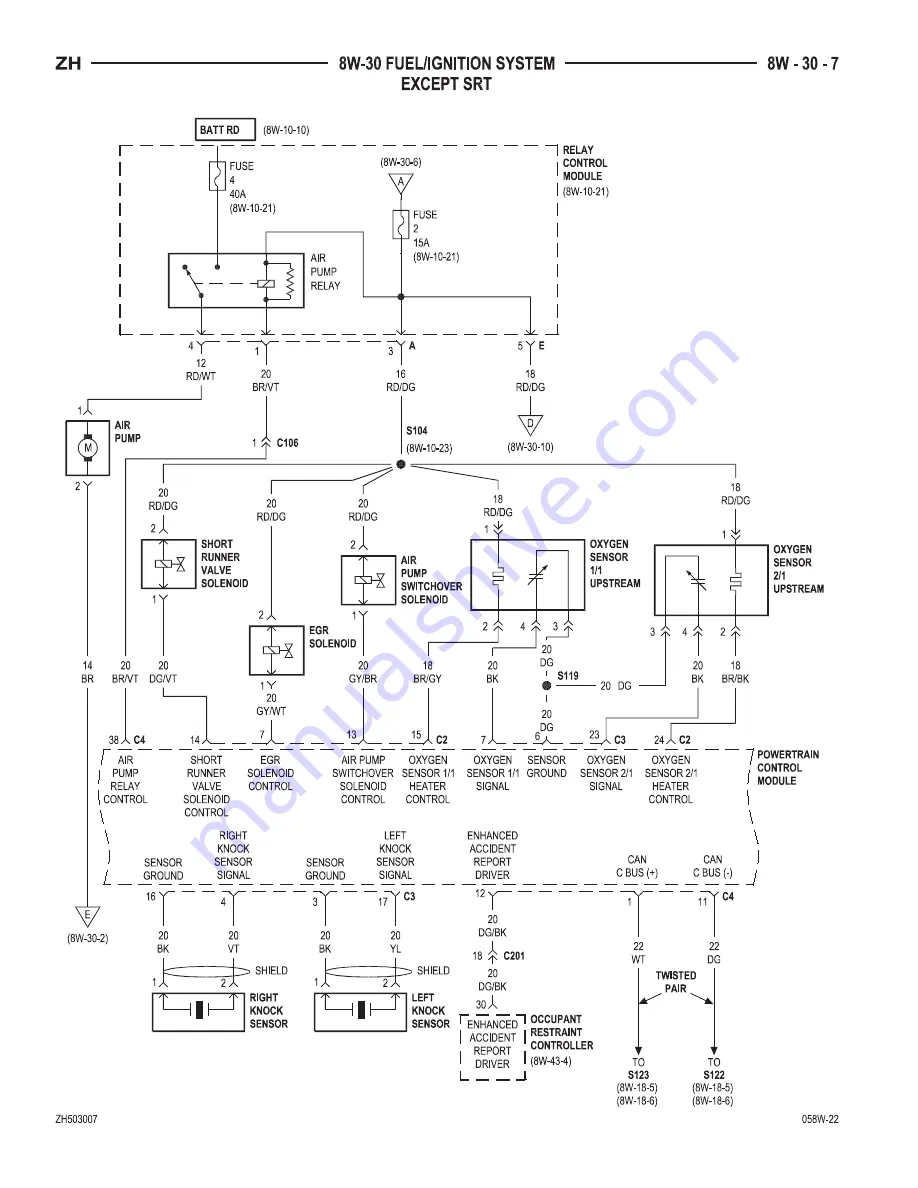 Chrysler 2005 Crossfire SRT6 Service Manual Download Page 1709