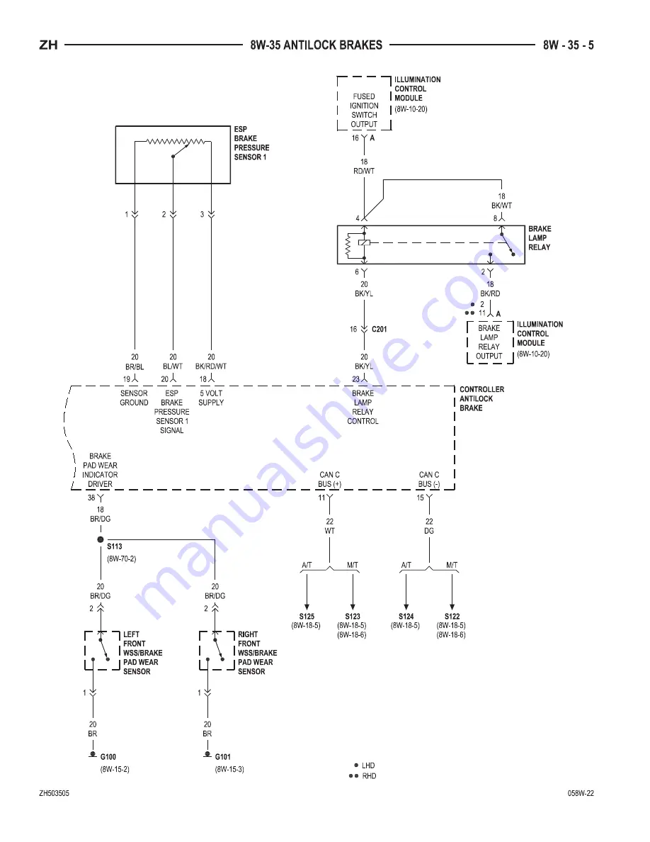 Chrysler 2005 Crossfire SRT6 Service Manual Download Page 1725