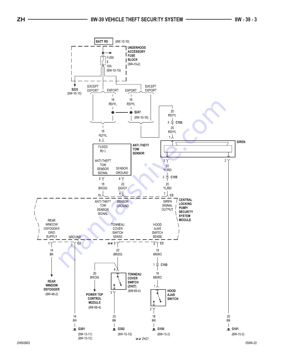 Chrysler 2005 Crossfire SRT6 Service Manual Download Page 1729