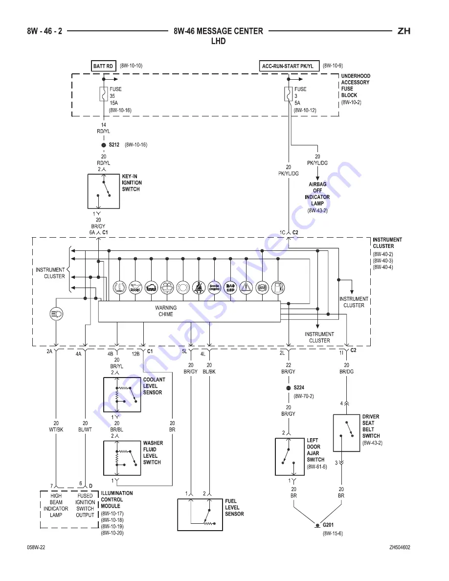 Chrysler 2005 Crossfire SRT6 Service Manual Download Page 1756