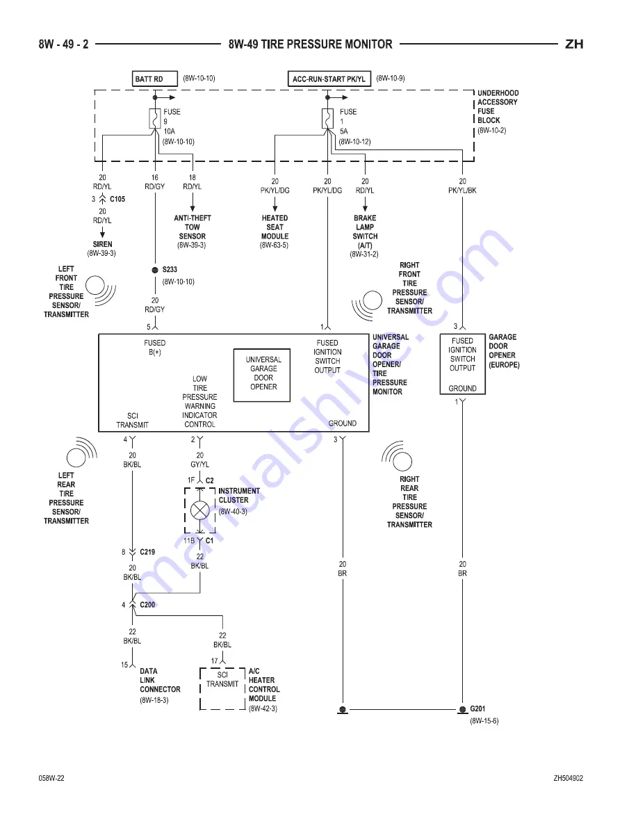 Chrysler 2005 Crossfire SRT6 Service Manual Download Page 1768