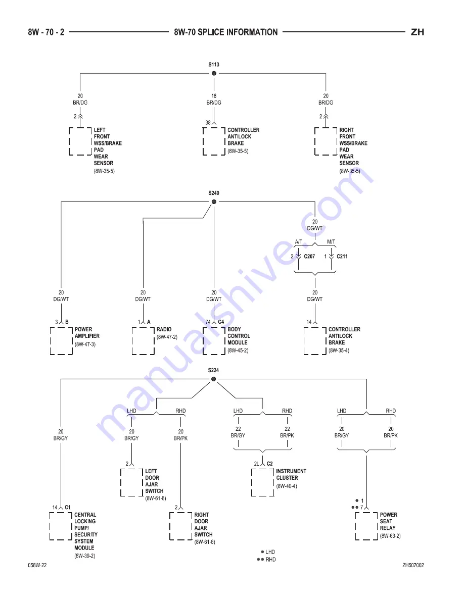 Chrysler 2005 Crossfire SRT6 Service Manual Download Page 1818