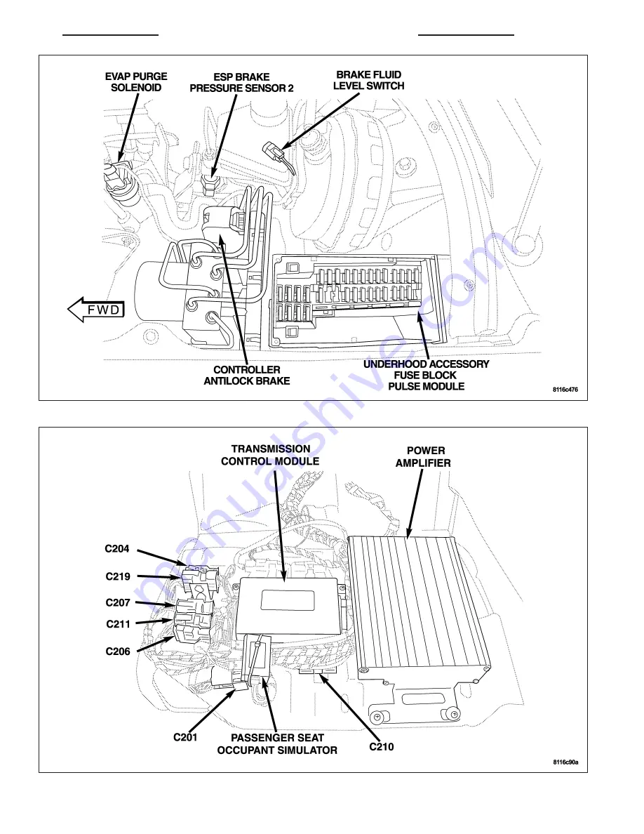 Chrysler 2005 Crossfire SRT6 Скачать руководство пользователя страница 1901