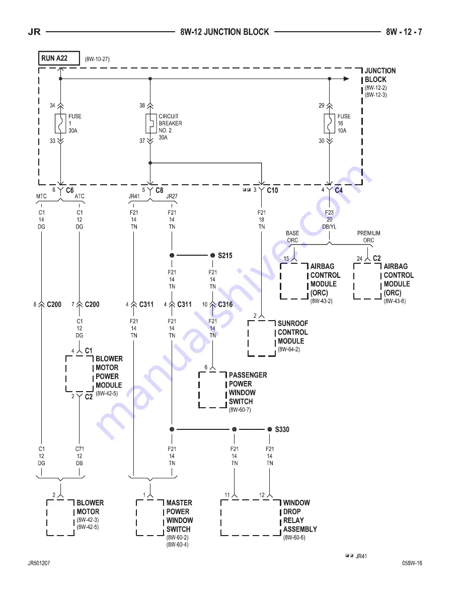 Chrysler 2005 Sebring Service Manual Download Page 654