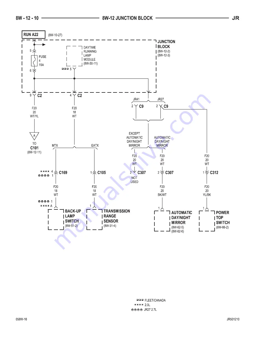 Chrysler 2005 Sebring Service Manual Download Page 657