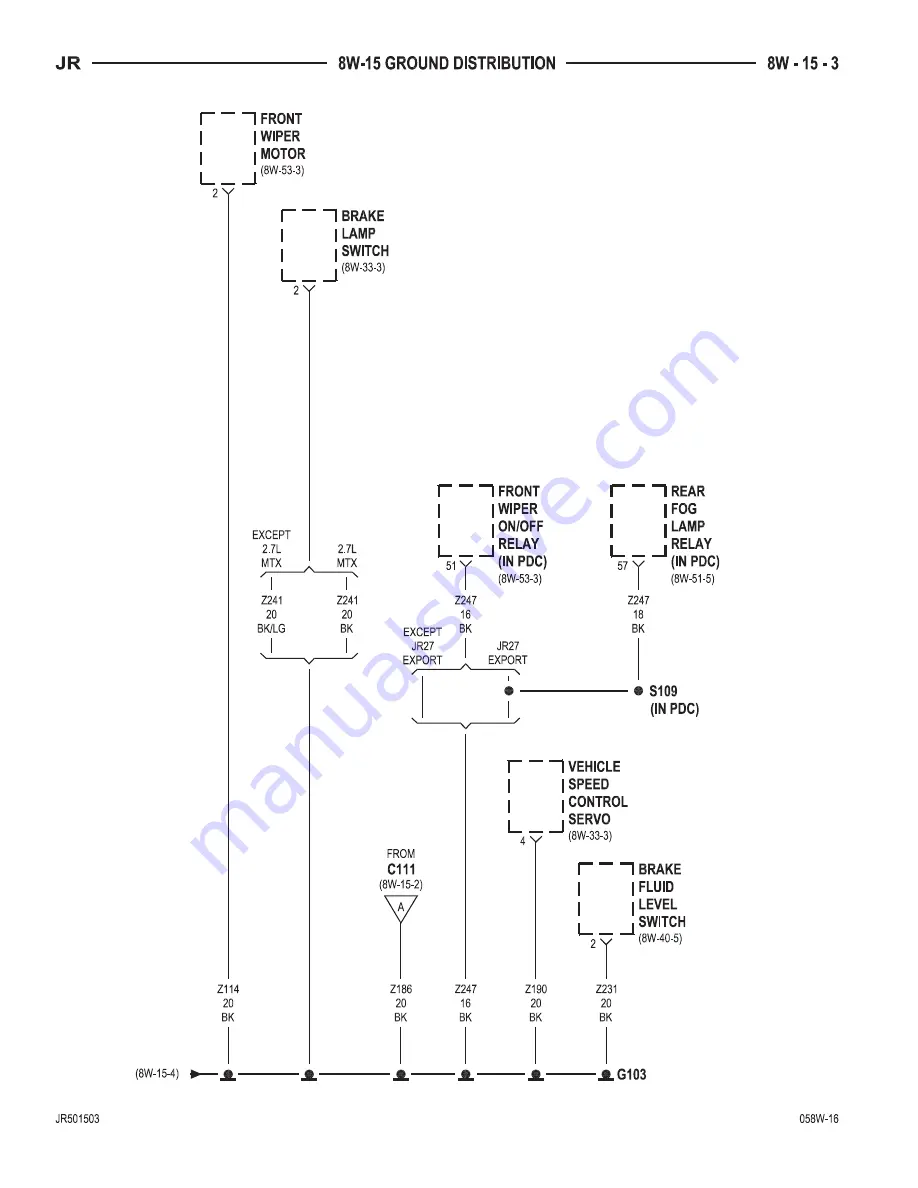 Chrysler 2005 Sebring Service Manual Download Page 678