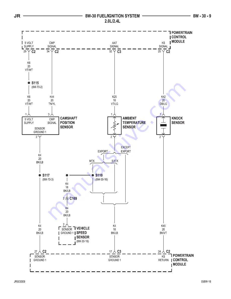 Chrysler 2005 Sebring Service Manual Download Page 718