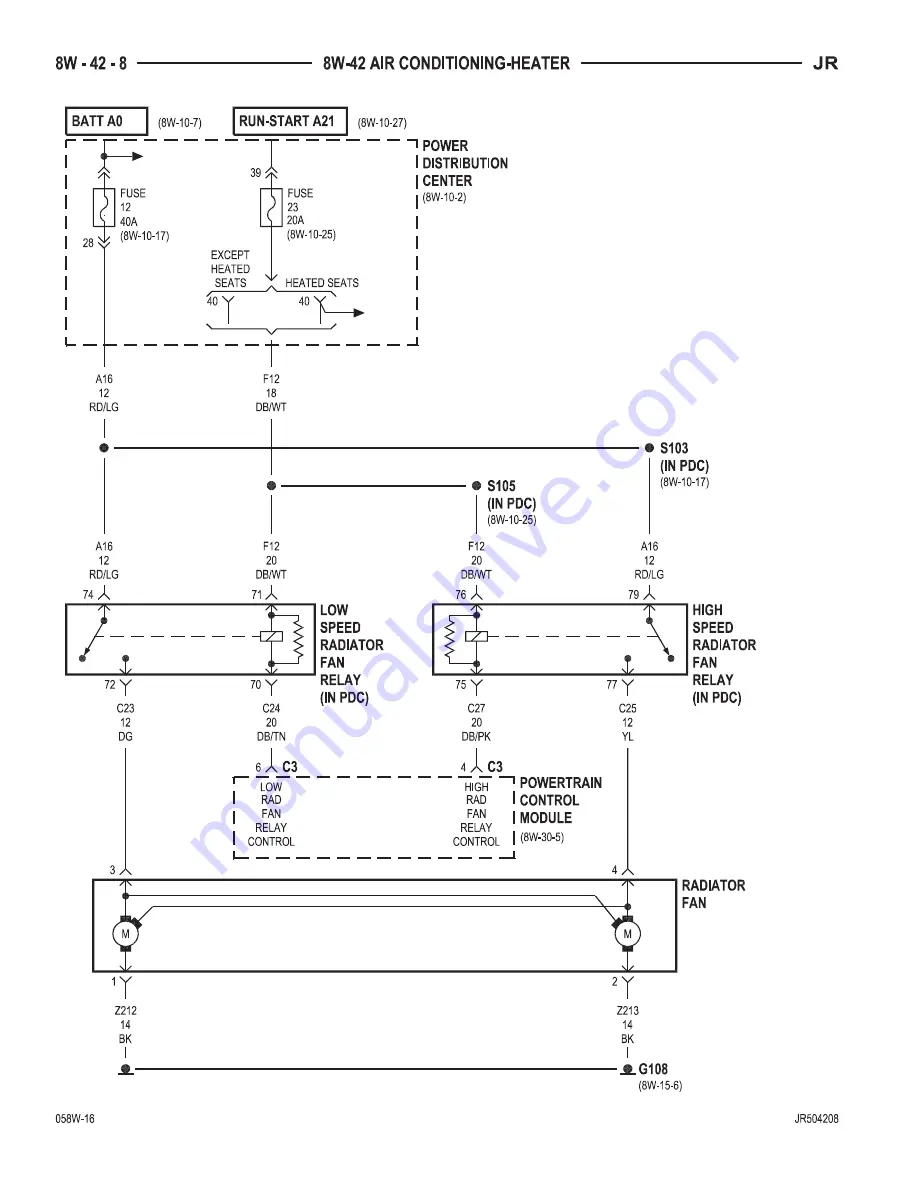 Chrysler 2005 Sebring Service Manual Download Page 783