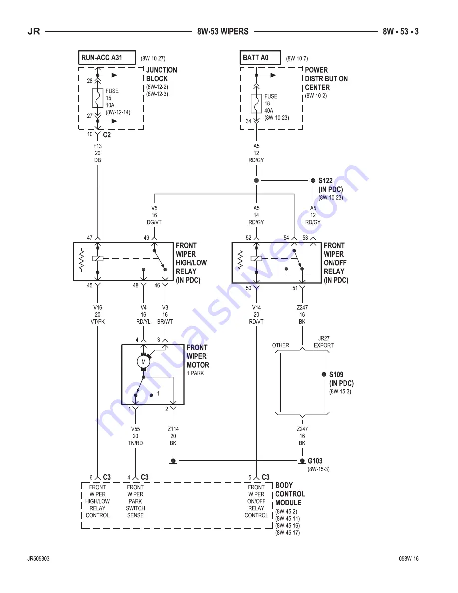 Chrysler 2005 Sebring Скачать руководство пользователя страница 874