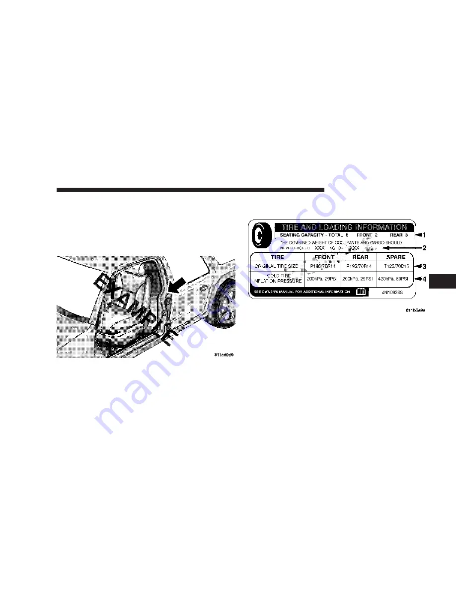 Chrysler 2007 300 SRT8 Owner'S Manual Download Page 225