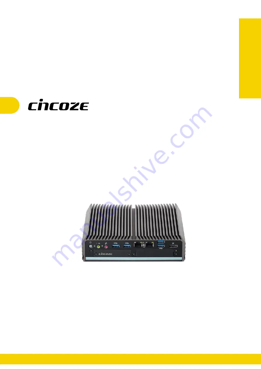 Cincoze DC-1200 Series User Manual Download Page 1