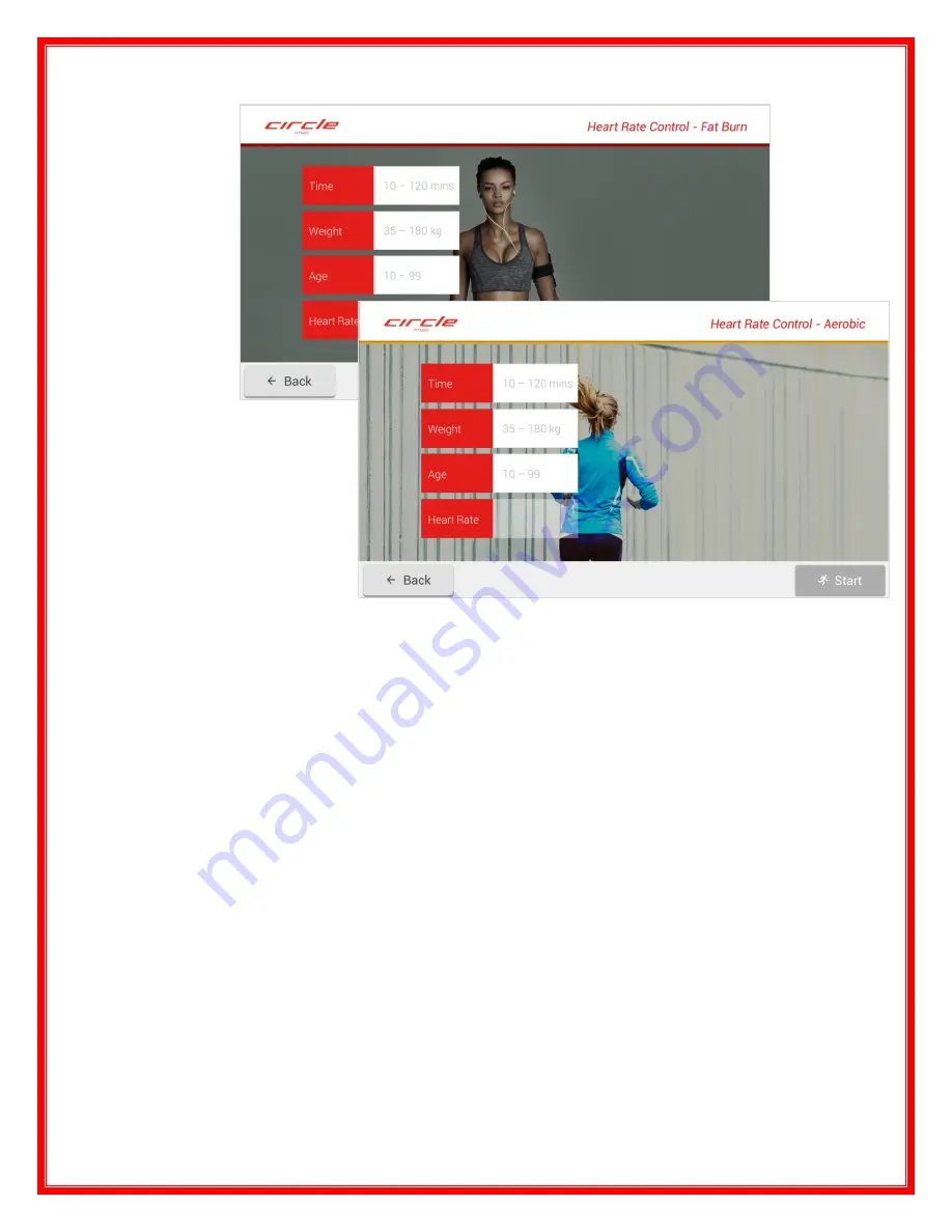 CIRCLE FITNESS E8 Owner'S Manual Download Page 35