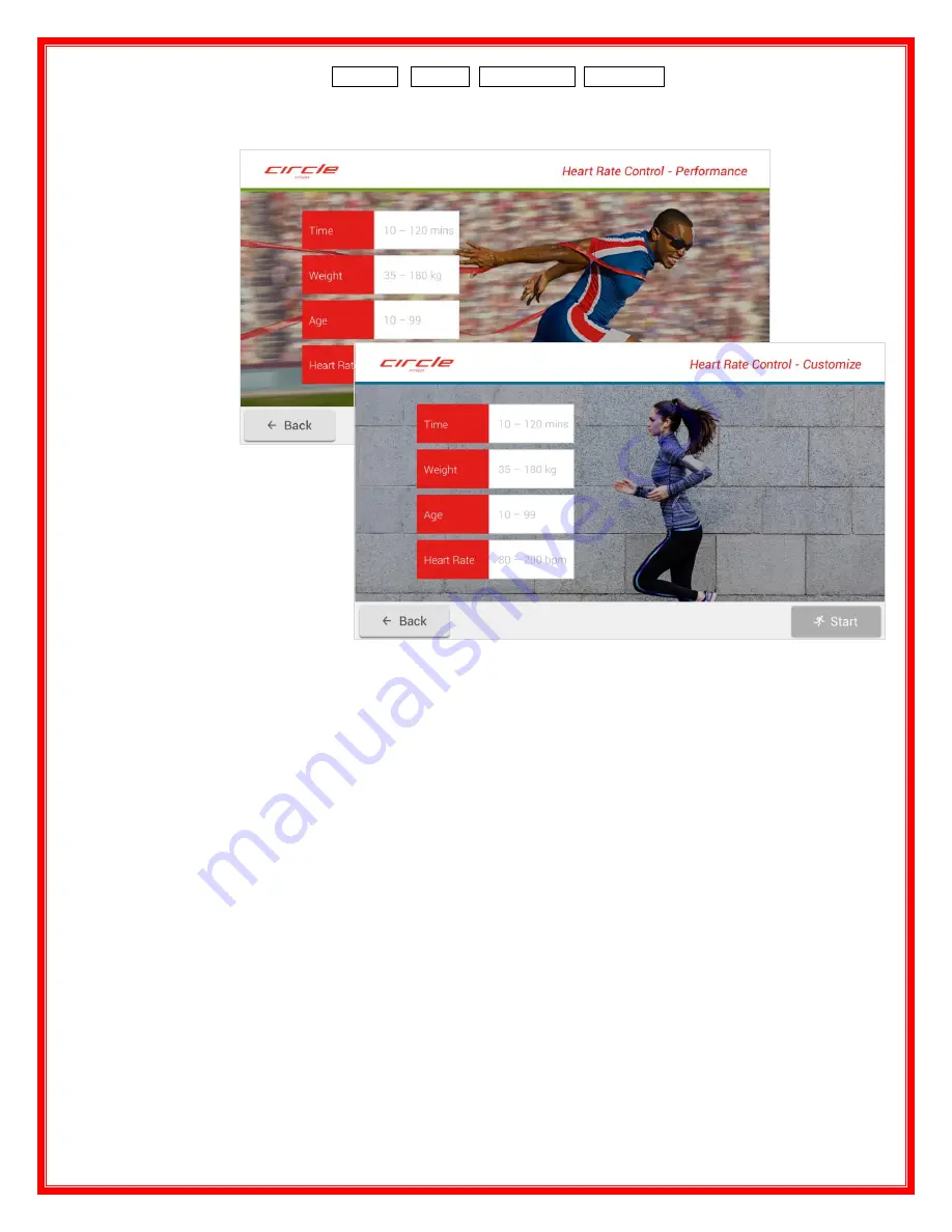 CIRCLE FITNESS E8 Owner'S Manual Download Page 36