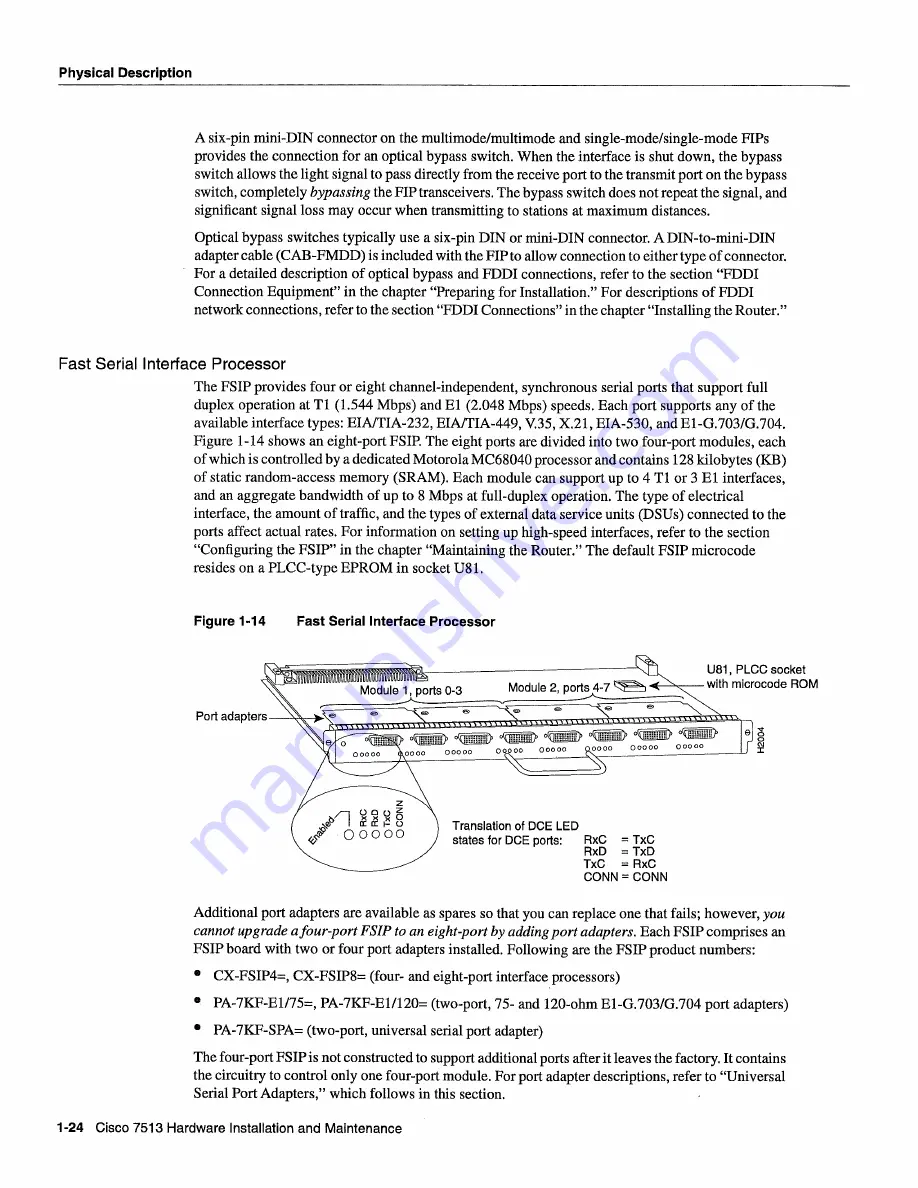 Cisco 7513 Series Скачать руководство пользователя страница 45