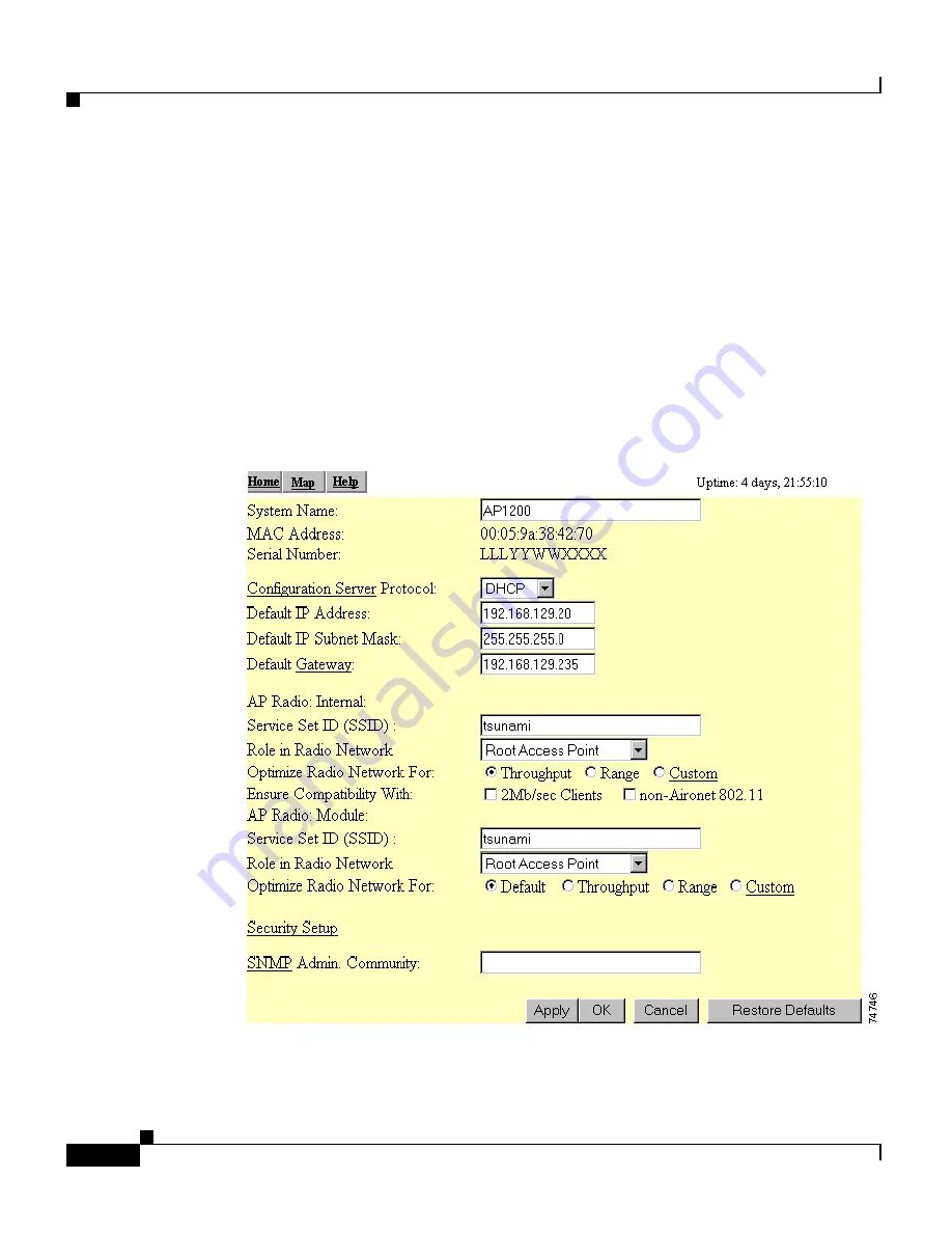 Cisco Aironet 1200 Series Software Configuration Manual Download Page 40