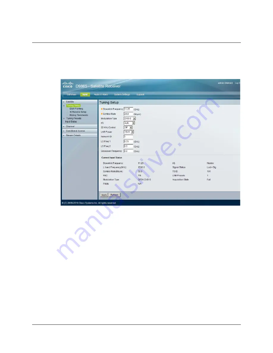 Cisco D9865 Installation And Operation Manual Download Page 129